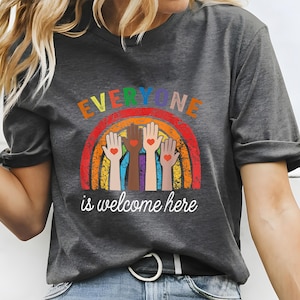 Idaho teacher shirt everyone is welcome here, inclusion and equality t shirt, protest and resist t shirt, idaho teacher tee