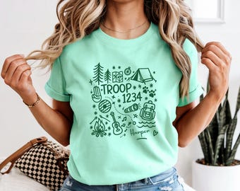 Custom Scout Troop Shirt, Personalized Team Tee