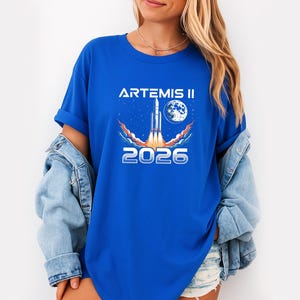 Artemis II 2026 Rocket Launch T-Shirt, Future Moon Mission Tee, Space Exploration Hoodie, Science Gift image 8