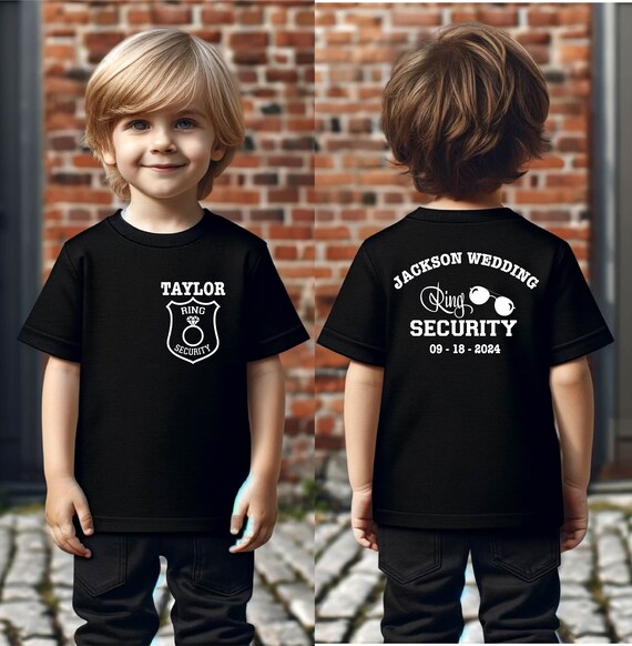 Ring Security Shirt Ring Bearer Wedding Day Boy Gift T-Shirt Ring Security Shirt Ring Bearer Wedding Day Boy Gift T-Shirt