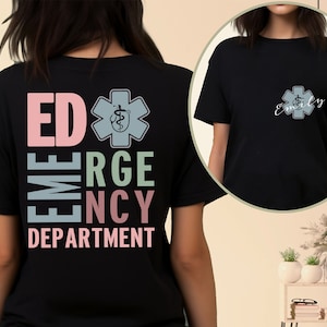 Custom Emergency Department Nurse Shirt, ER Nurse Shirt, Emergency Medicine Nurse, Emergency Nurse Gift, Emergency Room Shirt, RN Shirt