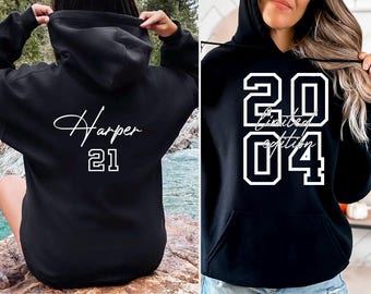 Chapter Birthday Sweatshirt or Hoodie, Custom Year Top, 21st Birthday Gift, Personalized Birthday  Hoodie