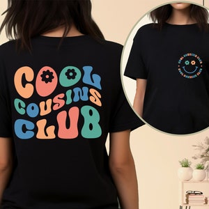 Cool Cousıns Club Shirts, Cousin Crew Kids Shirt, Cousin Crew Toddler T-Shirt, Retro Style Toddler Tee, Natural Color Baby Bodysuit