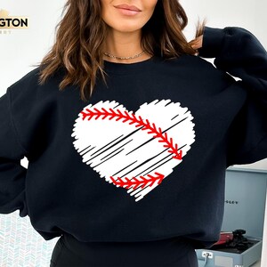 Baseball Distressed Heart Sweatshirt, Baseball Distressed Heart Hoodie, Baseball Mom Sweatshirt, Baseball Sweatshirt, Baseball Heart Shirt