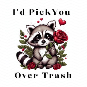 Mapaches divertidos PNG y SVG para San Valentín, San Valentín sarcástico, Panda de la basura PNG, Camisetas de mapaches lindas, PNG anti San Valentín, VDay humorístico