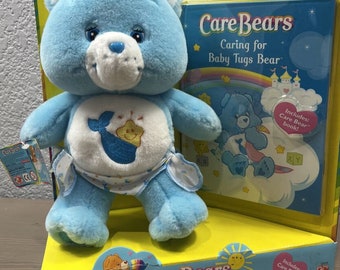 Baby Tugs Bear, 10" Plush with Book New in Box Care Bears