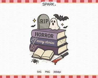 Horror Book Trope PNG SVG / Scary Stories book (Commercial Use)