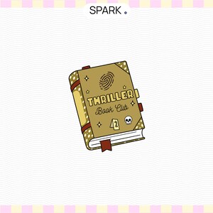 Imagem PNG de leitor de suspense, clipart para diário de clube de leitura de suspense psicológico, caderno de mistério para leitores ávidos.