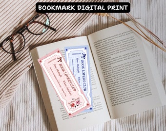 Book Lovers Club Bookmark PNG, SVG (Digital Download)