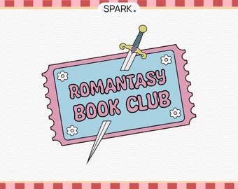 Romantasy Book Club Stamp SVG: Booktok Sticker (Digital Download)