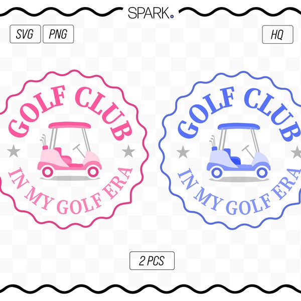 Golf club svg / in my golf era / golf badge svg / custom golf svg/ golf svg / pink golf svg / sport t-shirt print/ golf  tshirt print / golf