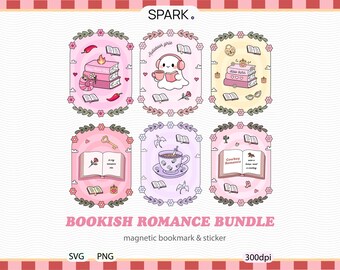 Bookish Romance Magnetic Bookmark Bundle, Slow burn, Romantasy, Cowboy Romance, Spicy