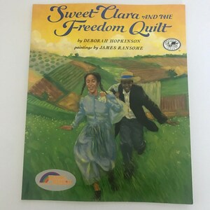 Douce Clara et la courtepointe de la liberté Deborah Hopkinson Broché Peintures de livres pour enfants par James Ransome