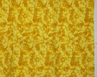 FQ Fat Quarter Quilting Fabric 18" x 22" Yellow Tone on Tone Floral