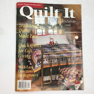 Quilters Newsletter Quilt It For December 1998 Christmas Magazine Quilting Patterns