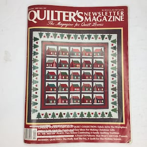 Quilters Newsletter Magazine Dec 1987 Issue No 197 Quilt Patterns Design Holly Ivy