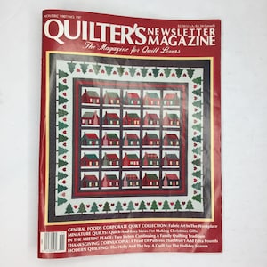 Vintage Quilters Newsletter Magazine Nov/Dec 1987 Issue No 197 Mini Quilts Gifts