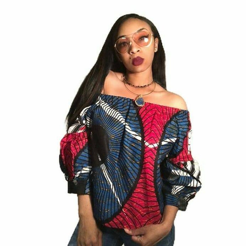 off shoulder tops kitenge