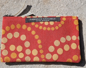 Red eyed girl cosmetic-make up bag- purse