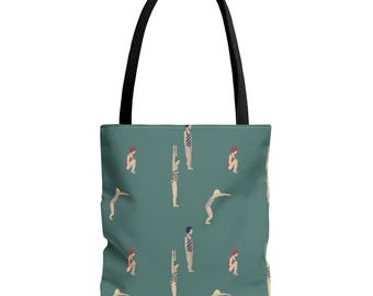 Tote tas voor duikmeisjes (AOP)