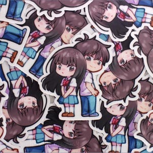 Kimi ni Todoke: Von mir zu Dir || Süßer Chibi Anime Paar Aufkleber von Sawako Kuronuma und Shouta Kazehaya Wasserdicht