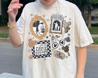 Vintage Disney Mickey Mouse Checkered Shirt, Disneyland Shirt, Disney Family Trip 2026 Tee, Disney Vacation, Disneyworld Tee,Comfort Colors®