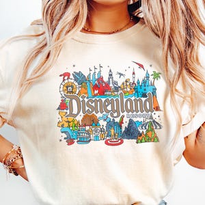 Vintage Disneyland Resort Comfort Colors® Shirt, Retro Disneyland Parks Shirt, Magic Kingdom Shirt, Disney Family Shirts, Disneyworld Shirts