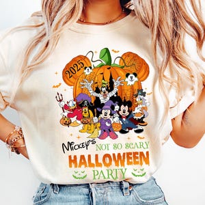 Mickey&#39;s Not-So-Scary Halloween Party Shirts, Mickey and Minnie Halloween Family Shirts, Disney Halloween Shirt, Comfort Colors®, Disney Tee