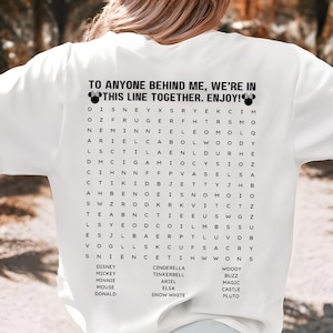 Funny Interactive Disney Shirt, Waiting In Line Puzzle Disney Shirt, Disney Dad Shirt, Disney Mom Shirt, Disneyworld Shirts, Comfort Colors®