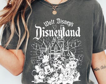 Vintage Disneyland Resort Comfort Colors® Shirt, Retro Disneyland Parks Shirt, Magic Kingdom Shirt, Disney Family Shirts, Disneyworld Shirts