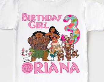 Disney Moana Birthday Shirt, Family Birthday Matching Tee, Moana Birthday Girl Shirt, WDW Birthday Trip Sweater,Disney Moana, Comfort Color®