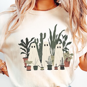 Ghost Plant Shirts Crazy Plant Lady T-Shirt, Ghost Plant Lady, Halloween Plants ,Ghost Plant Lady Shirt, Ghost Plant Shirts, Comfort Colors®
