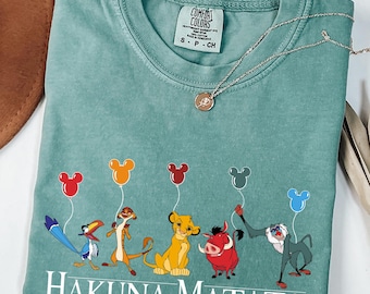 Comfort Colors® Disney Hakuna Matata Shirt, Animal Kingdom Shirt, Disney Lion King T-shirt, Timon Shirt, Disney Safari Shirt, Pumbaa T-shirt