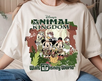 Comfort Colors® Disney Animal Kingdom Shirt, Disney Shirt, Vintage Animal Kingdom, Disney Safari Family Shirt, Disney Mickey Safari T-shirts