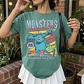 Comfort Colors\u00ae Monsters Incorporated Since 2001 We Scare Because We Care T-Shirt, Monsters University, Disney Sulley & Mike Monster Inc Tee