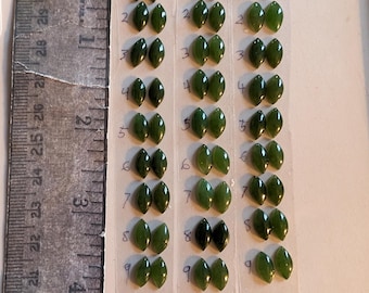1pair 10x5mm marquise New Zealand Jade grade A jade cabochons jewelry making jewelry findings cabs gemstones loose gems undyed
