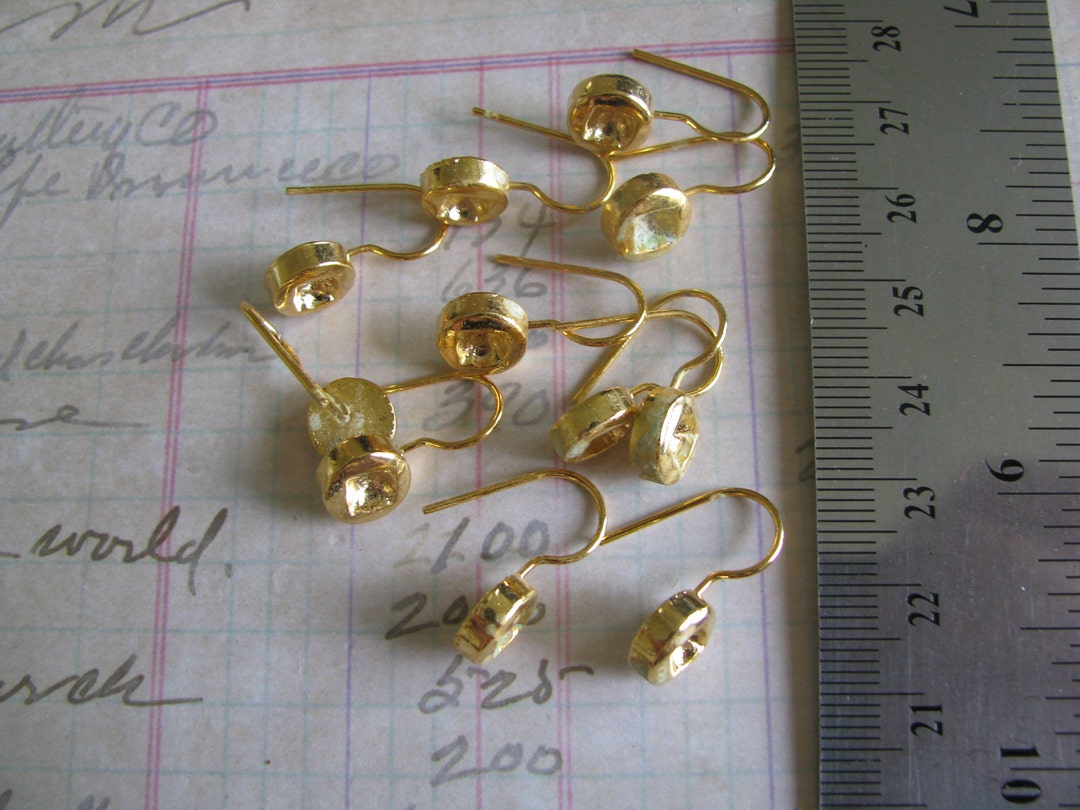 Old Method Ear Pin Lot Vintage NOS Ear Wire Findings Destash Settings for Jewelry Making ...