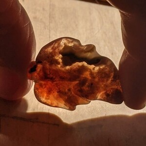 1pc Carved Moss agate gemstone leaf bead handcarved artisan leaves