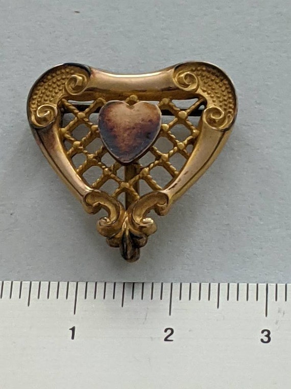 Antique pocket watch chain brooch c clasp Victoria