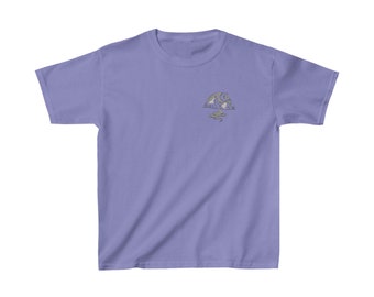 T-shirt per bambini in cotone pesante™ con design disegnato a mano