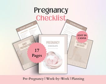 Pregnancy Checklists Expecting Mom Checklists First Time Mother and Baby Checklists Printable Pregnancy Checklist Digital Pregnancy