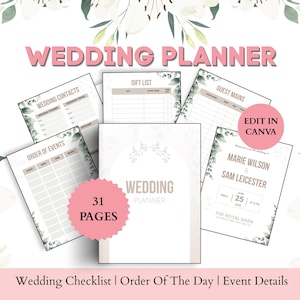 Wedding Planner Spreadsheet Wedding Itinerary Wedding Tracker Wedding Budget Checklist Venue Options List Tracker  Seating Plan Wedding Gift