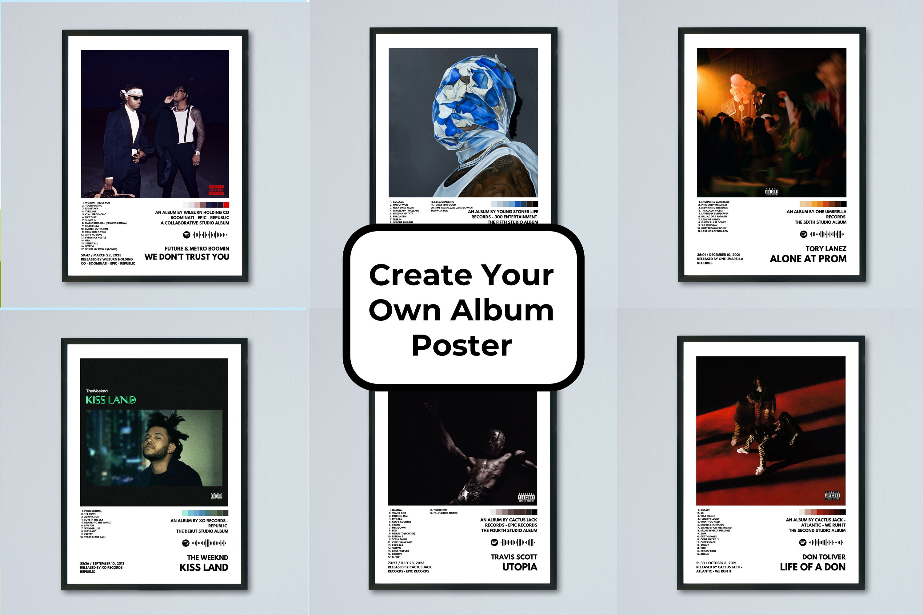 Custom Album Poster / Album Cover Poster / Wall Decor / Music Poster ...