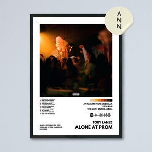 Tory Lanez - Alone At Prom Album Poster / Album Cover Poster / Wall Decor / Poster Design / Music Poster / Music Fan Art