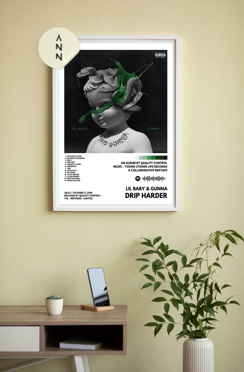 Lil Baby & Gunna - Drip Harder Album Poster / Album Cover Poster / Wall ...