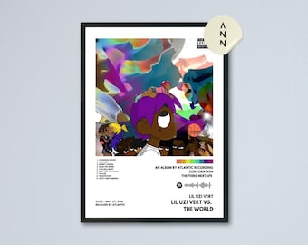 Lil Uzi Vert - Lil Uzi Vert Vs. The World Album Poster / Album Cover Poster / Wall Decor / Poster Design / Music Poster / Music Fan Art