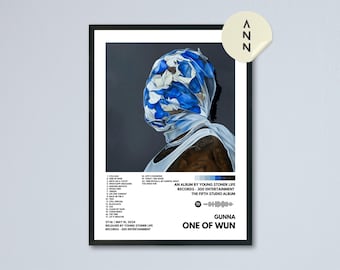 Gunna - One Of Wun Album Poster / Album Cover Poster / Wall Decor / Poster Design / Music Poster / Music Fan Art