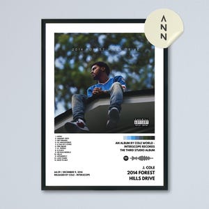 J. Cole - 2014 Forest Hills Drive Album Poster / Album Cover Poster / Wanddeko / Posterdesign / Musik Poster / Musik Fan Art