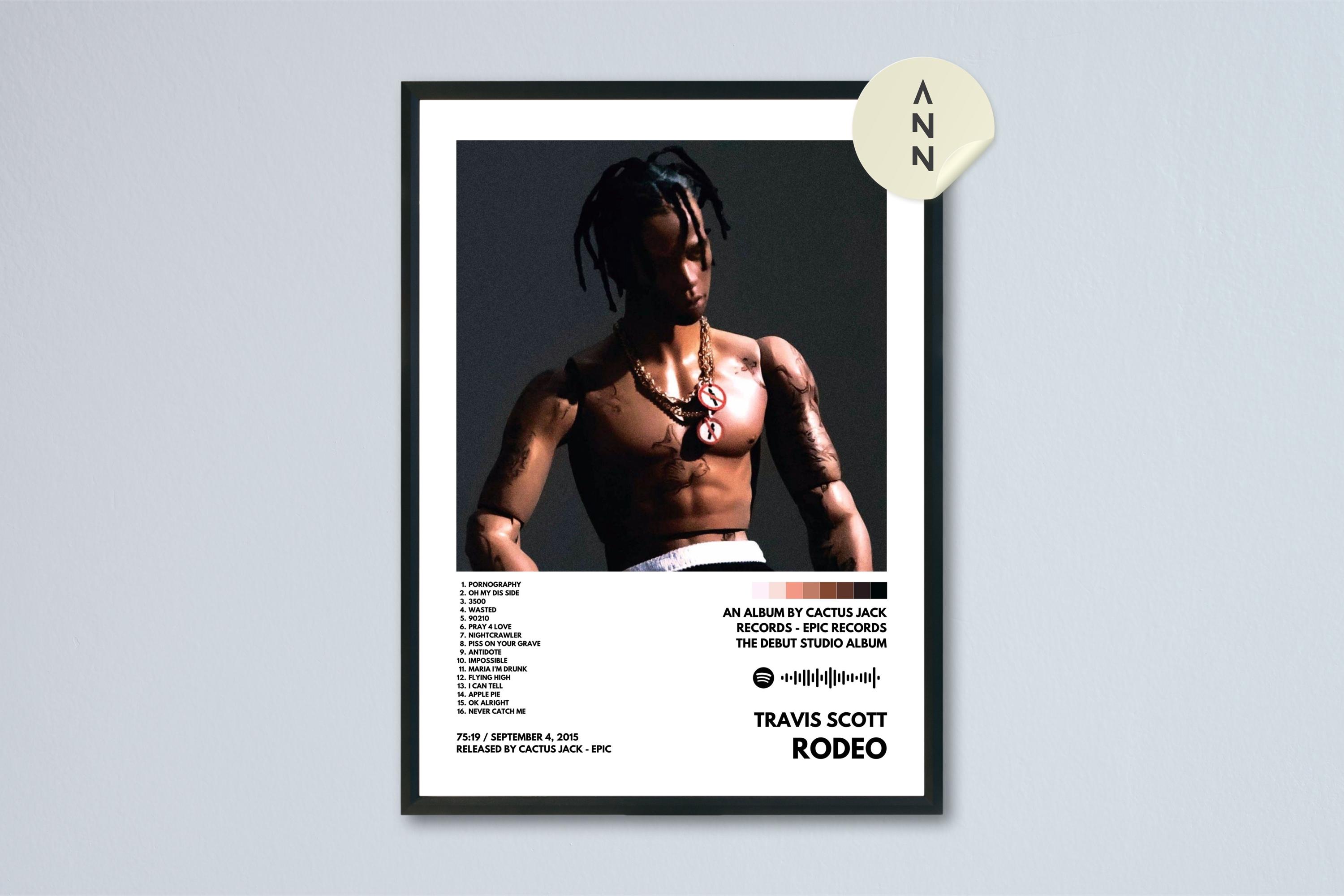 Travis Scott - Rodeo Album Poster / Album Cover Poster / Wall Decor / Poster Design / Music Poster / Music Fan Art