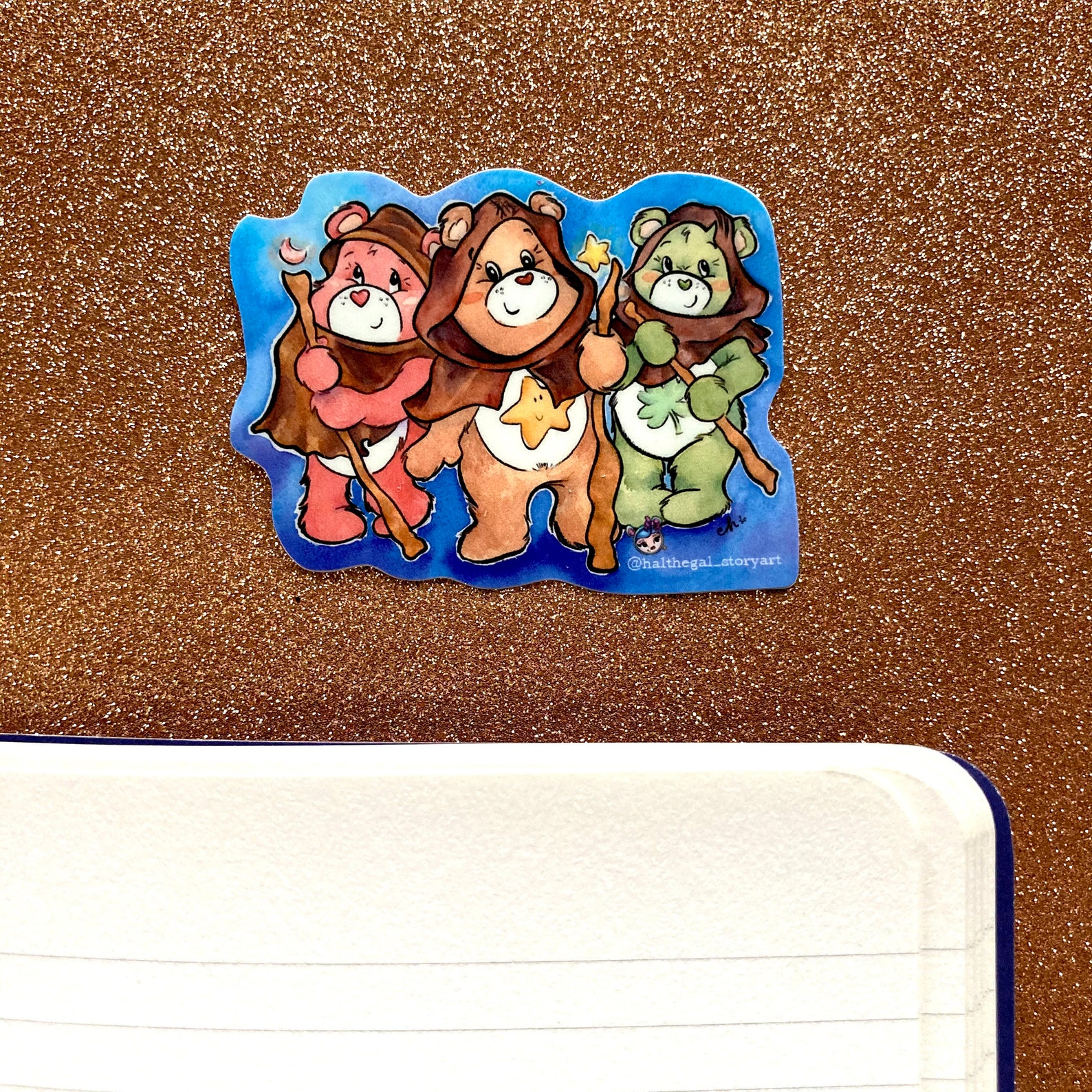 EWOK CARE BEARS star wars 80's cartoon mashup diecut Etsy